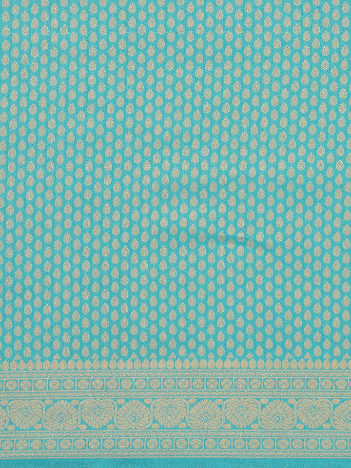 Brocade  Art Handloom Saree with Zari Border