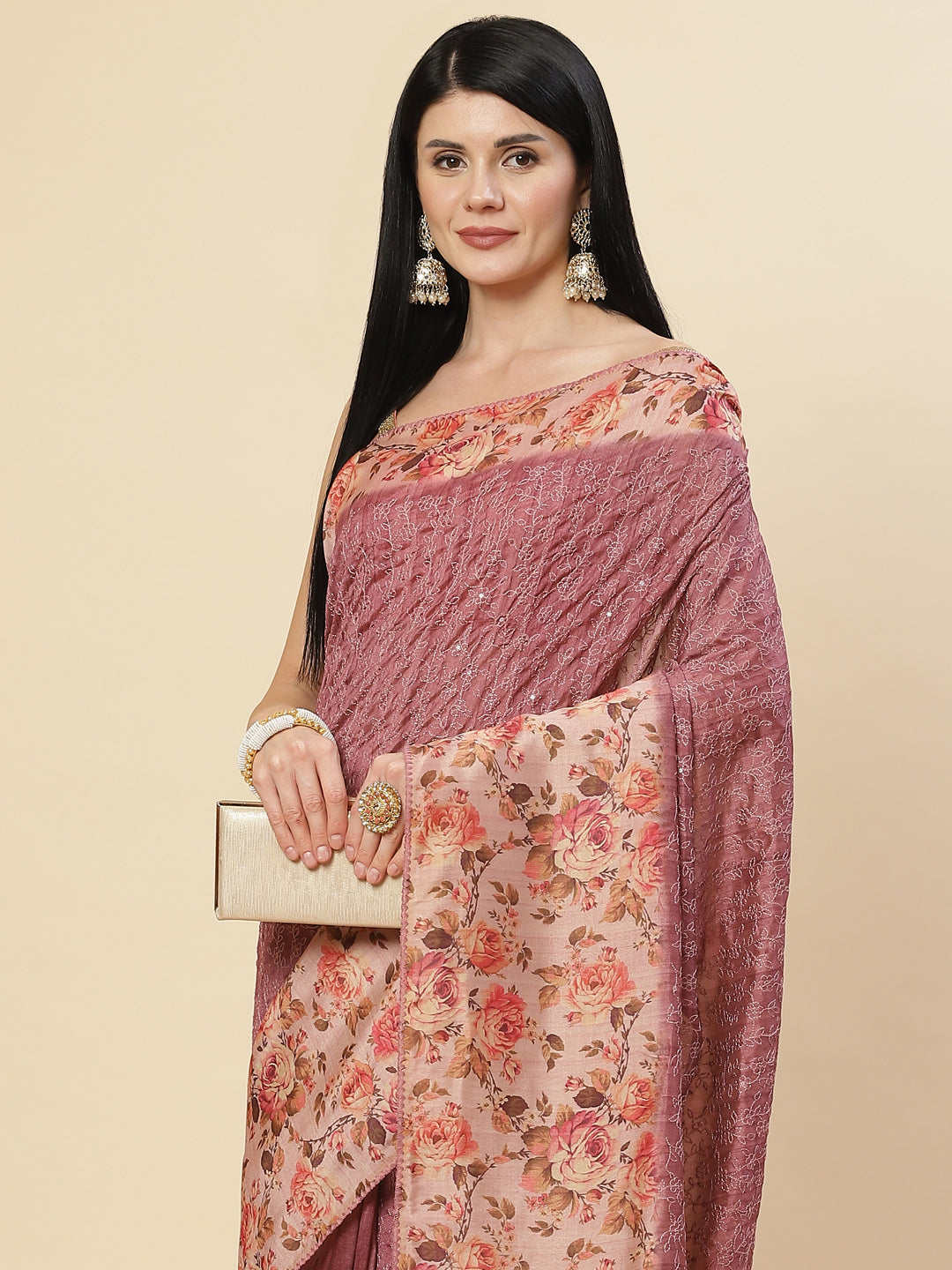 Digital Printed Handloom Saree