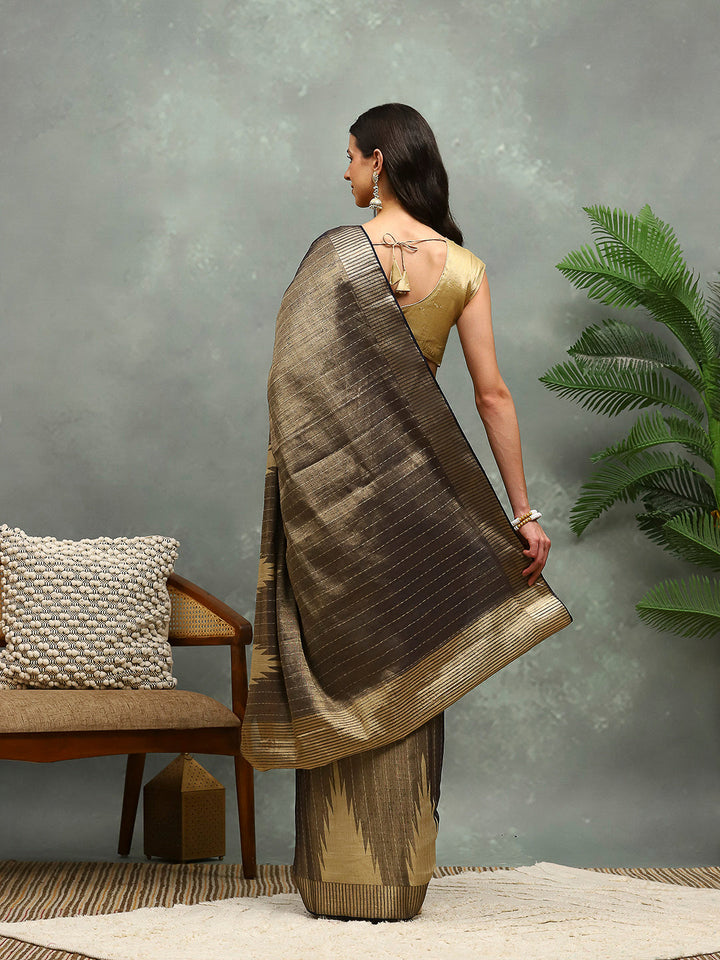 Zaari Border Art Silk Saree