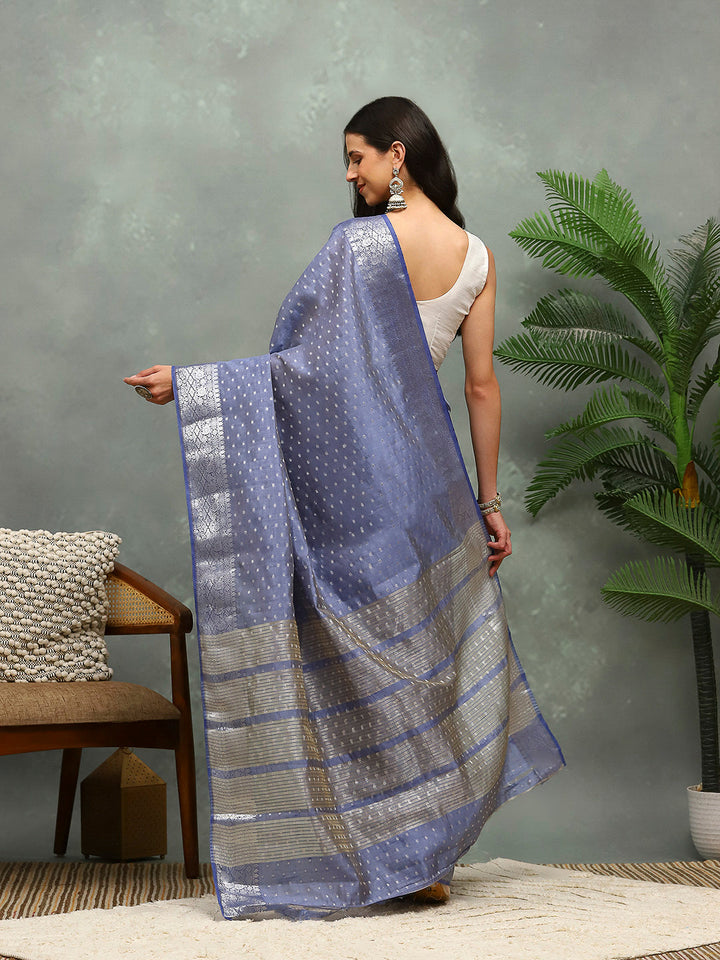 Woven Booti Art Silk Saree