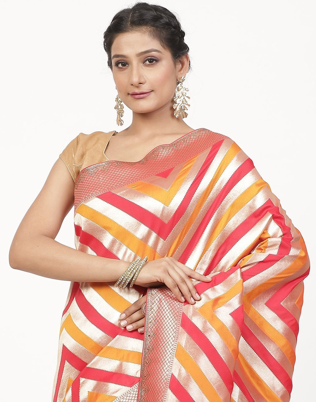 MBZ Meena Bazaar-Banarasi Art handloom Silk Saree