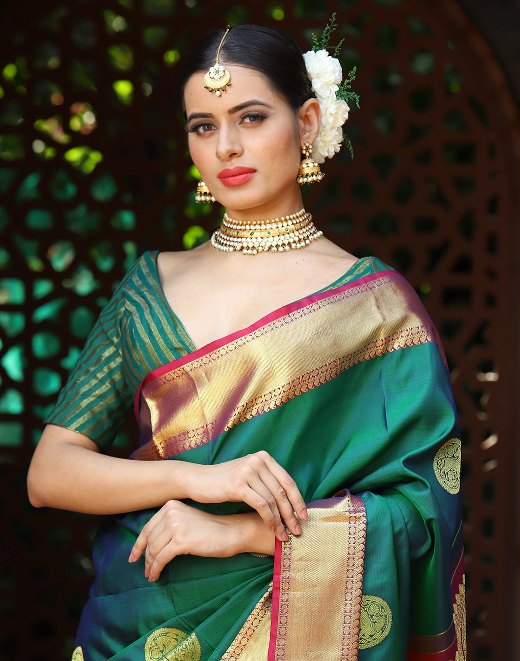 MBZ Meena Bazaar-KANJIVARAM SILK SAREE