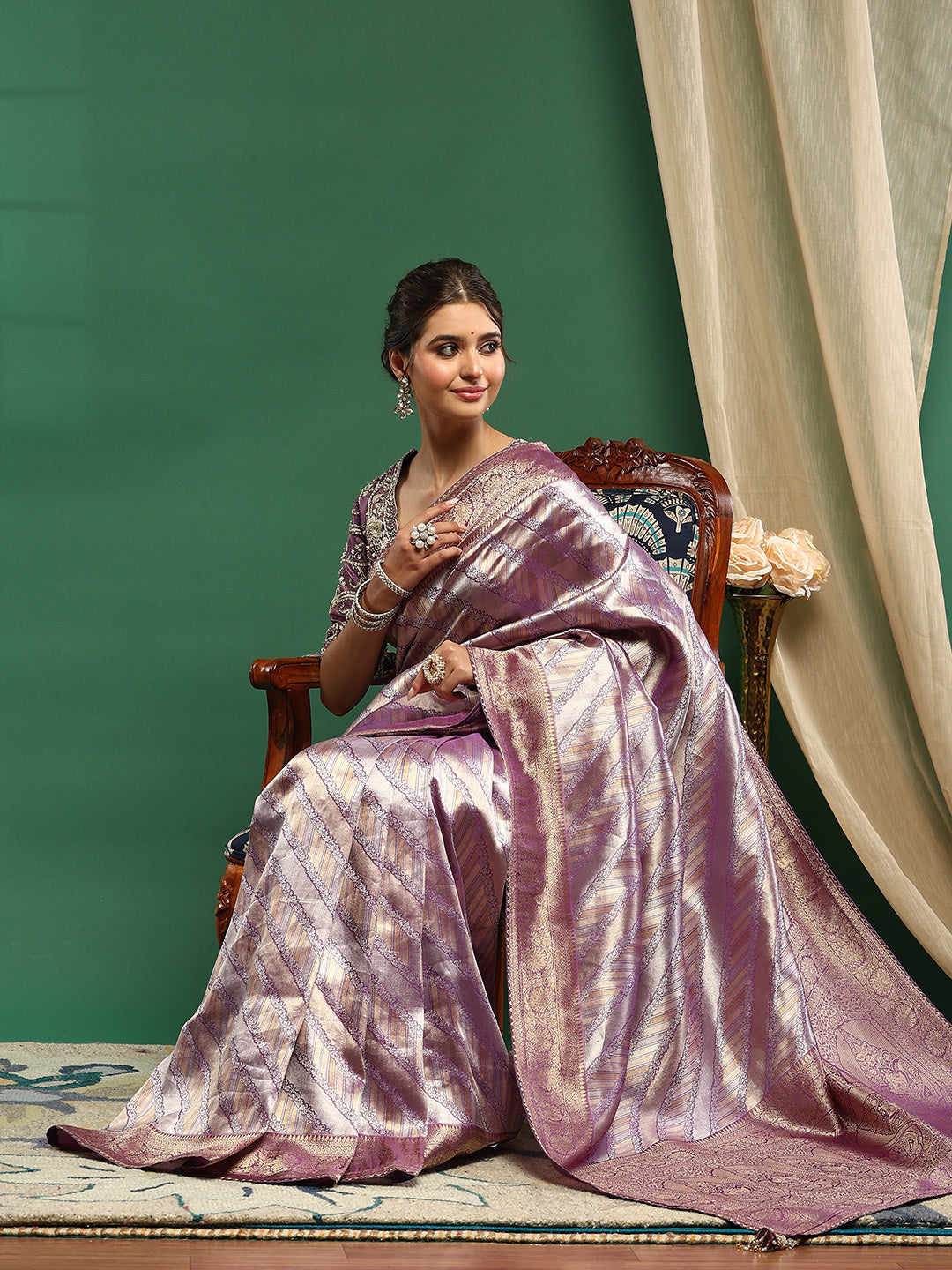 Embroidered Banarasi Saree