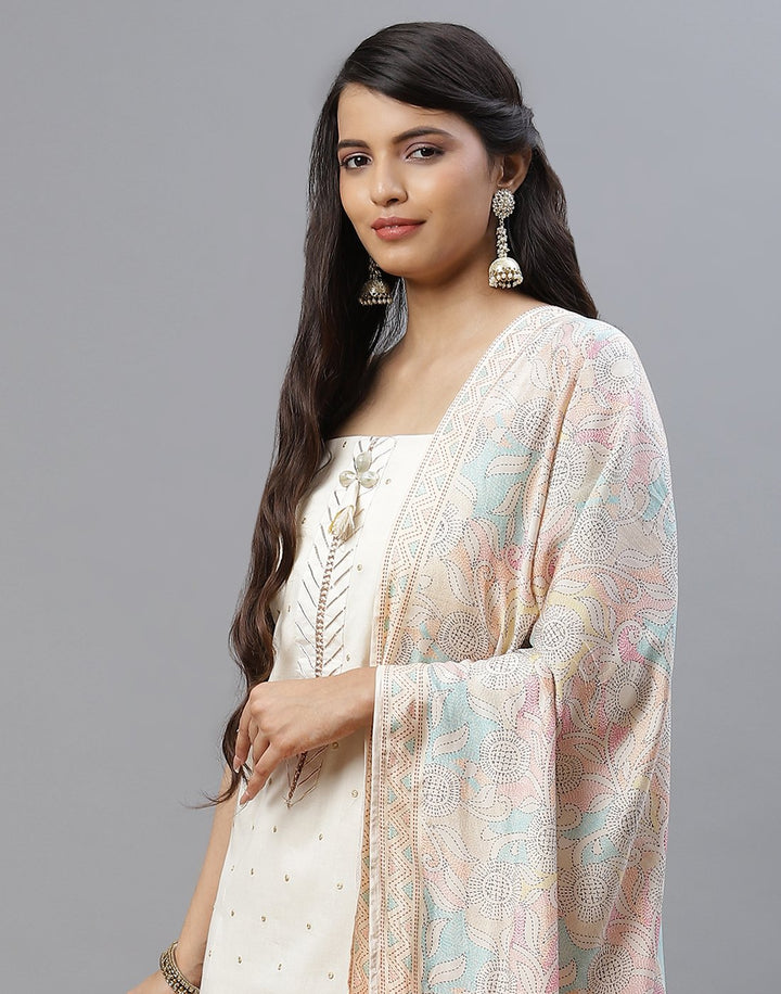 Cotton Embroidered Suit piece