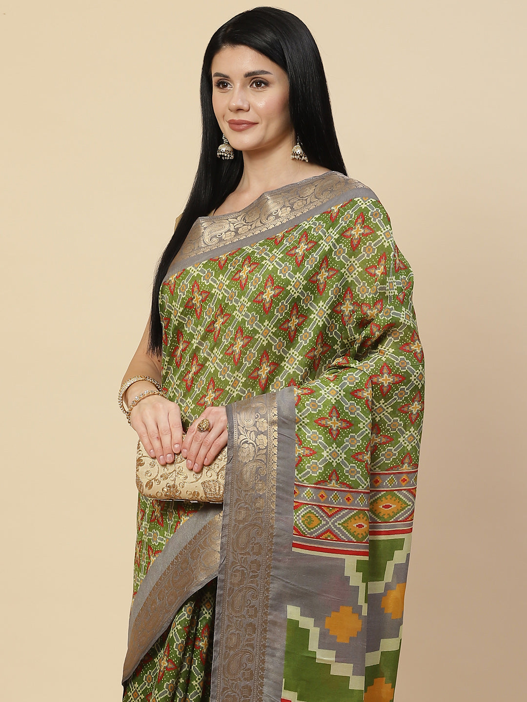 Patola Printed Handloom Saree