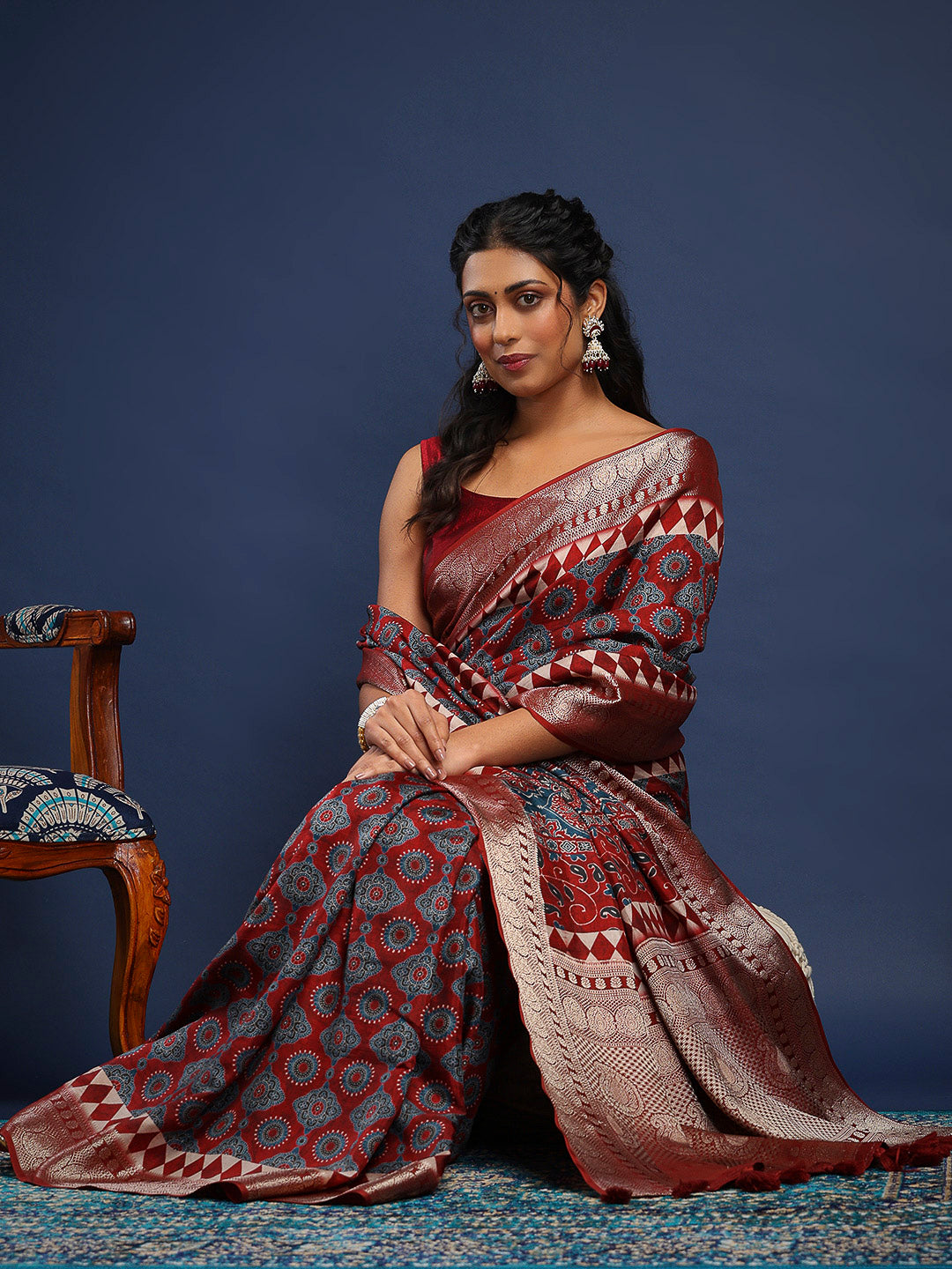 Digital Printed Art Silk Saree