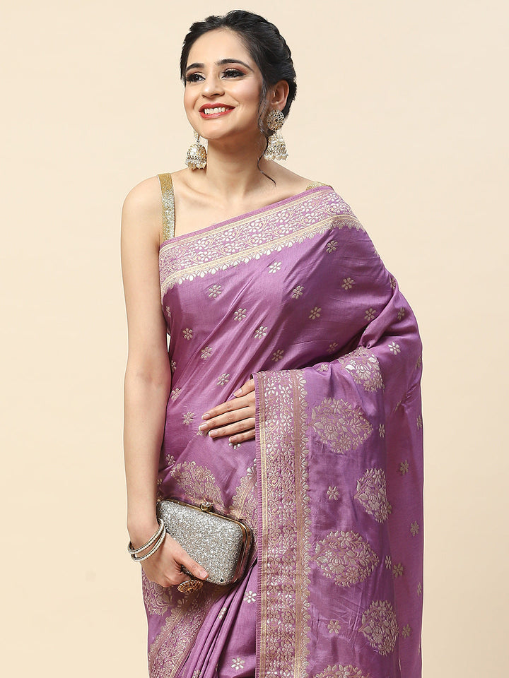 Zari Booti Woven Handloom Saree