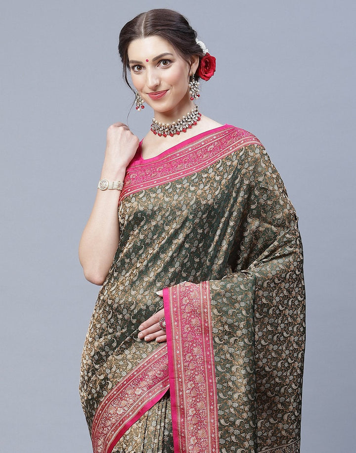 Woven Banarasi Tanchoi Saree