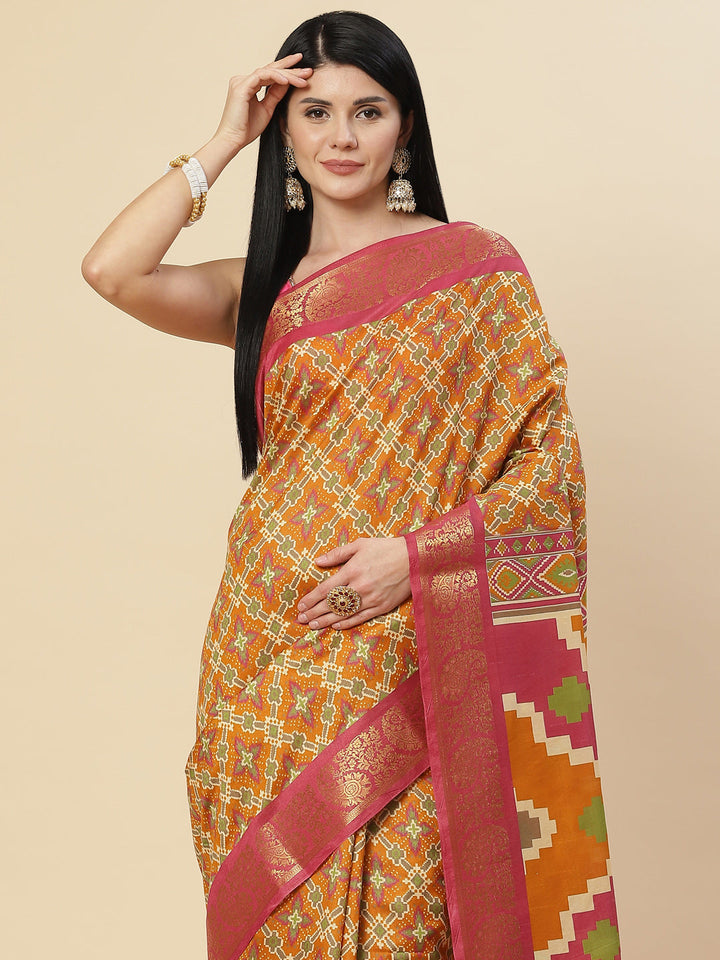 Patola Printed Handloom Saree