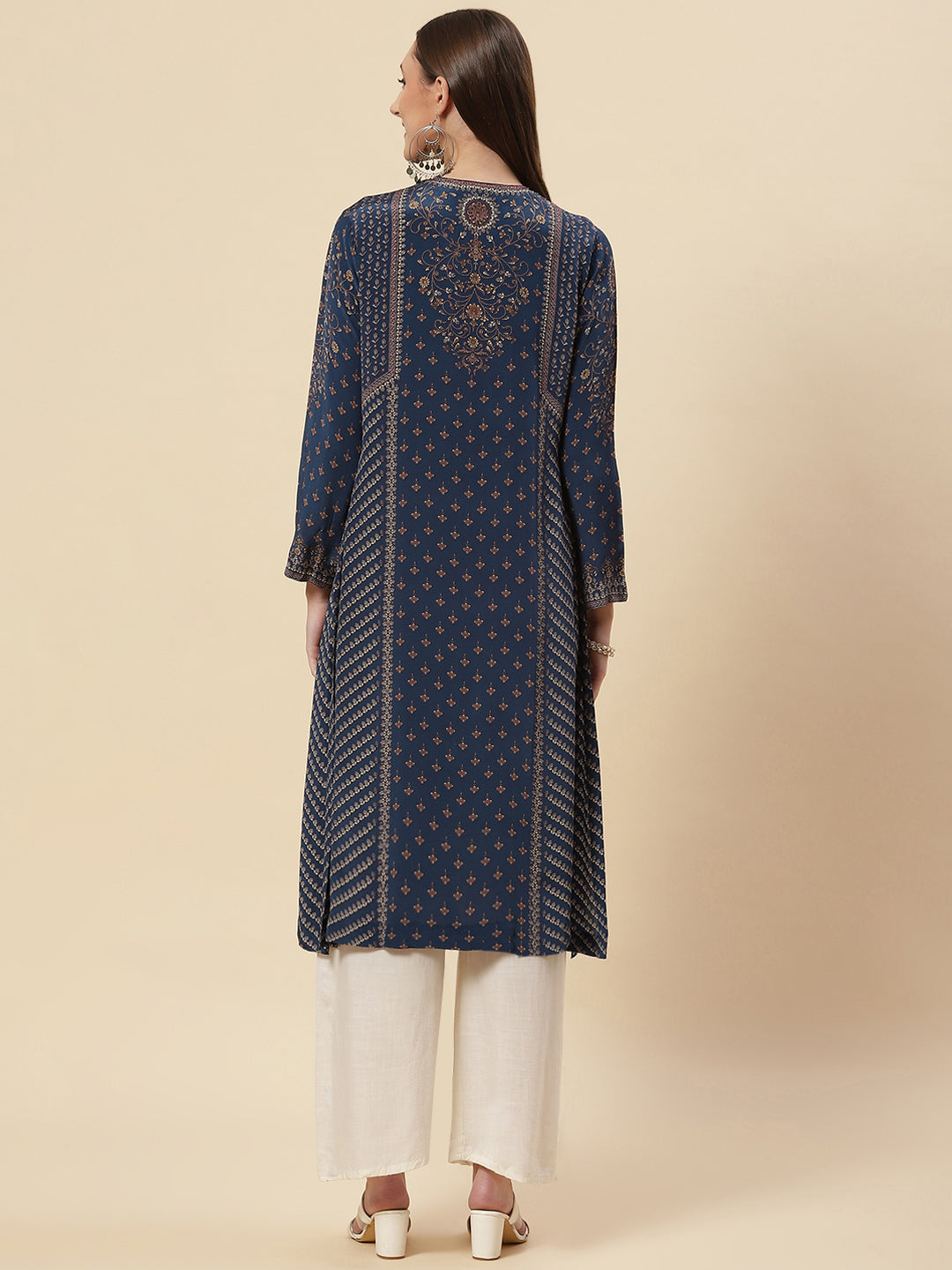 Printed Crepe Kurta