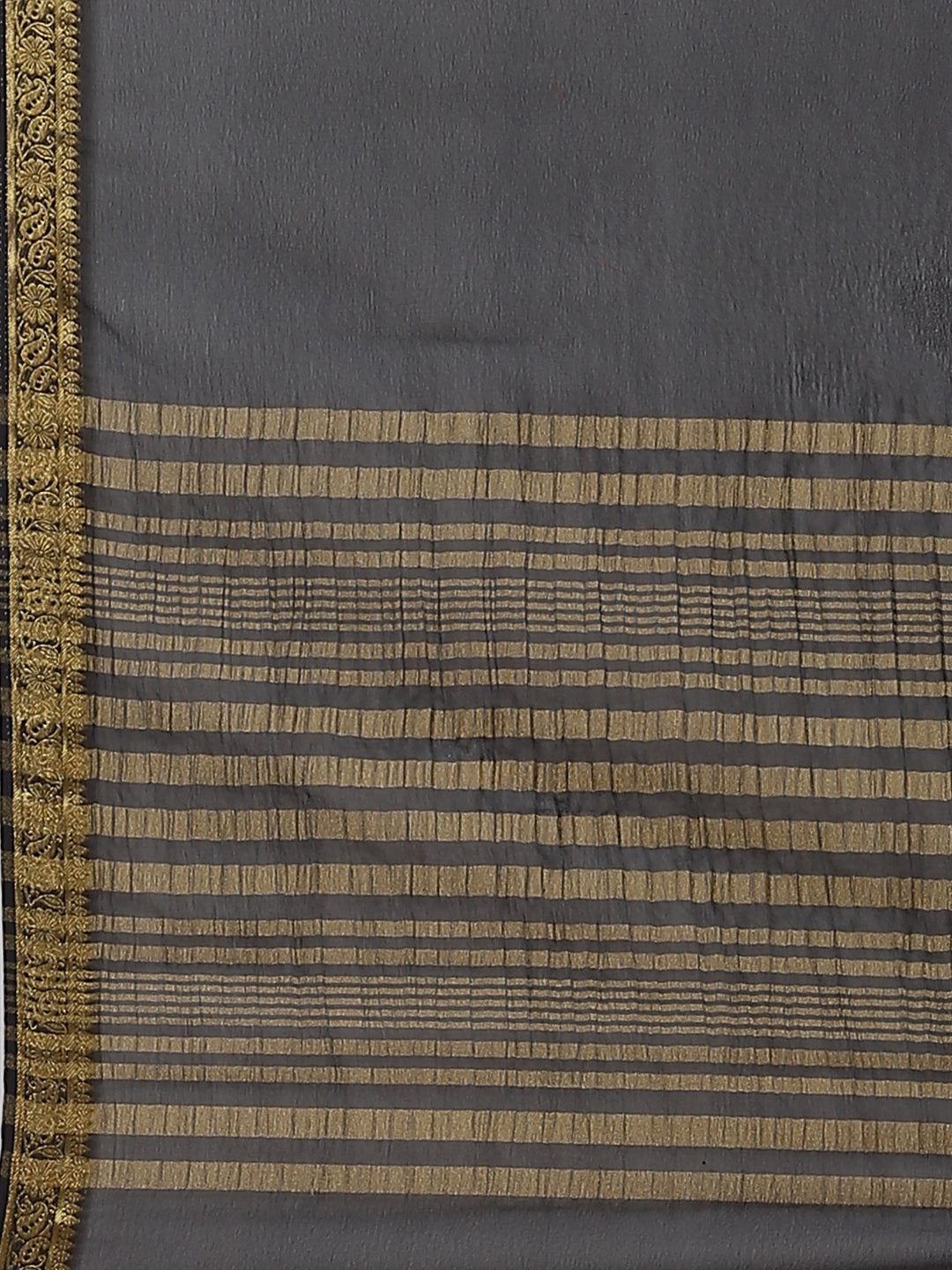 Piped Border Chiffon Plain Saree