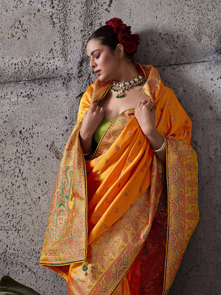Woven Design Satin Silk Saree