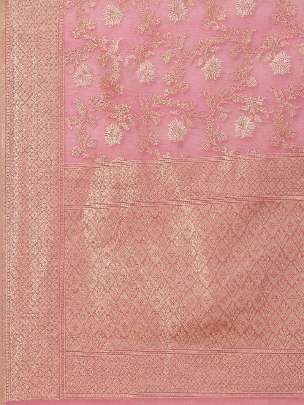 Zari Jaal Cotton Woven Saree