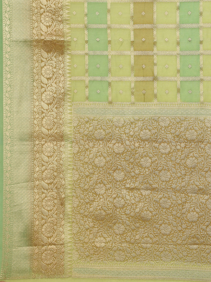 Zari Jaal Cotton Woven Saree