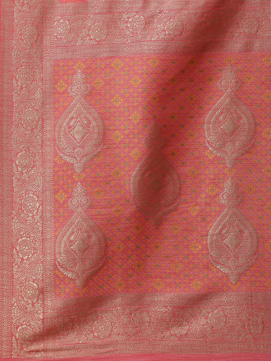 Zari Jaal Handloom Woven Saree