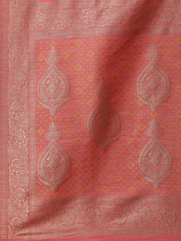 Zari Jaal Handloom Woven Saree