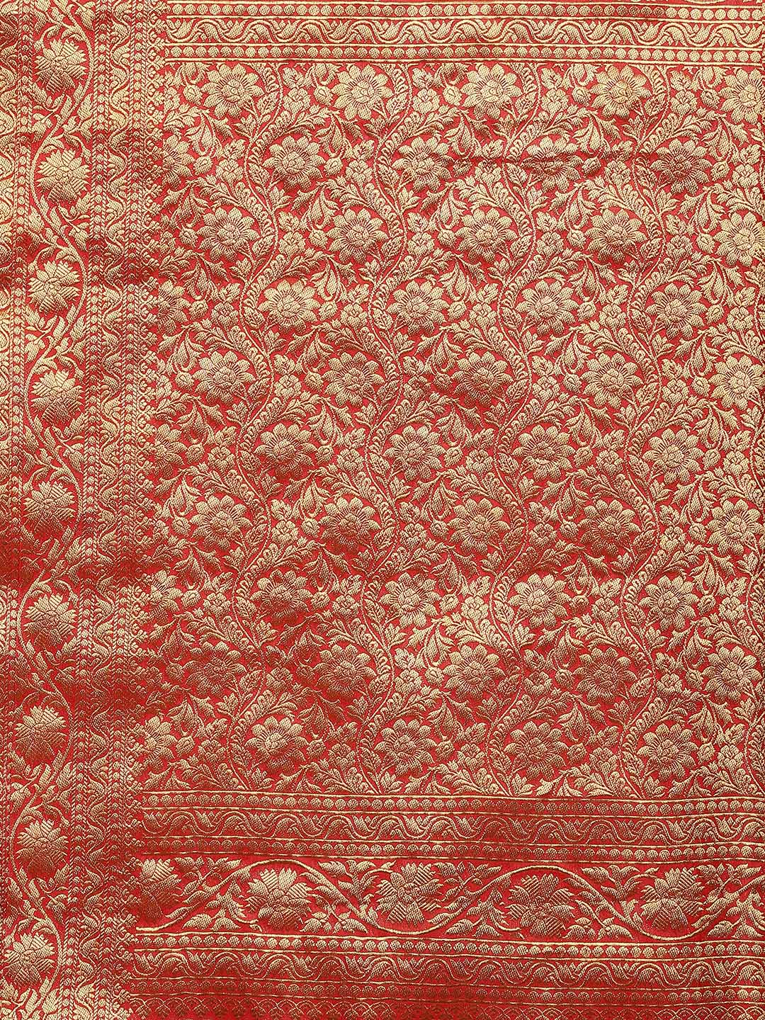 Zari Border Booti Art Handloom Woven Saree