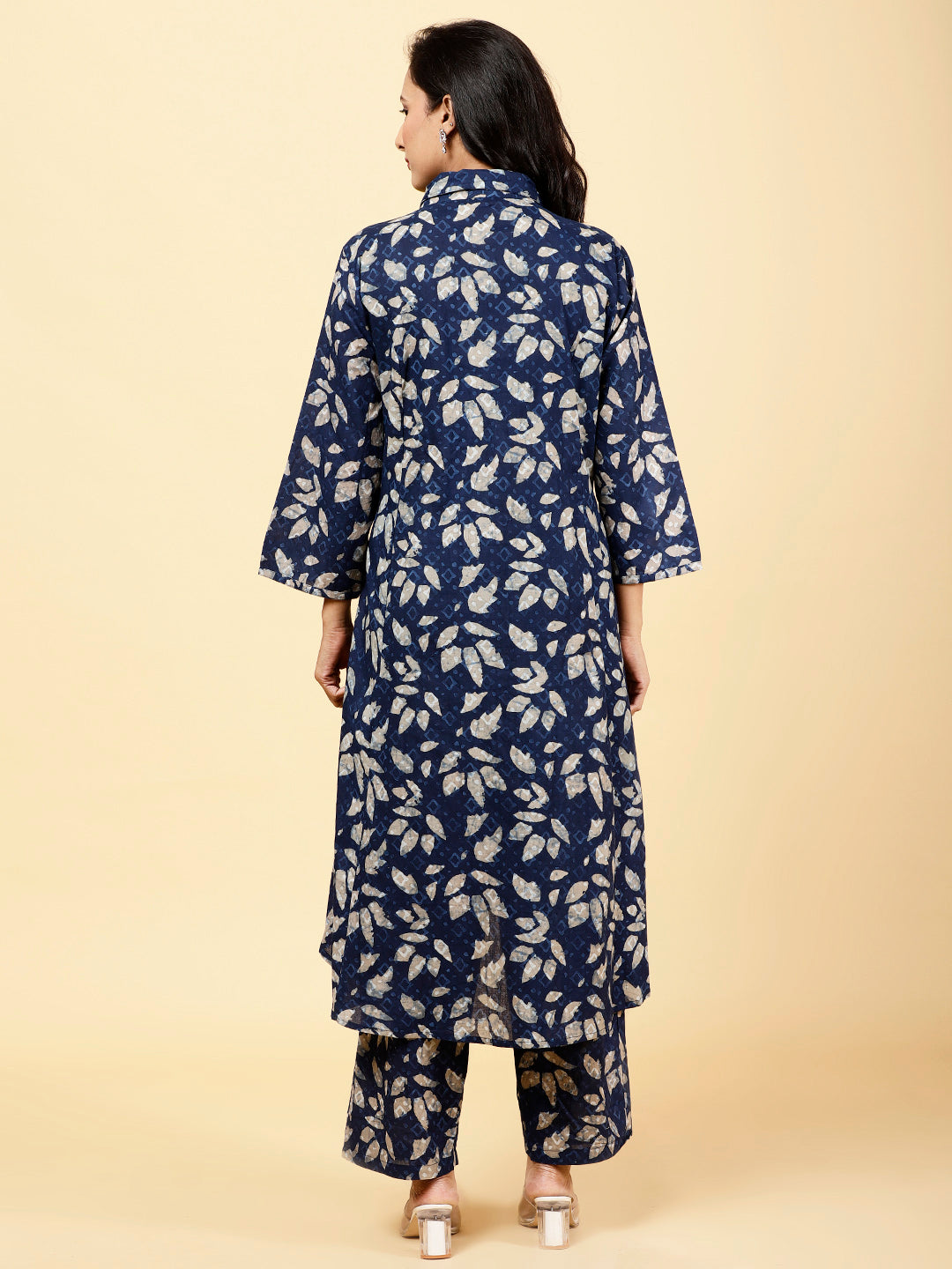 Printed Cotton Kurta With Pants