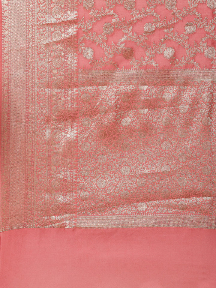 Zari Jaal Cotton Woven Saree