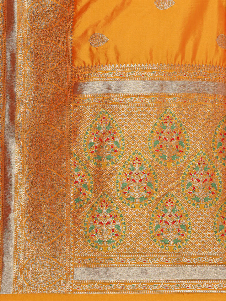 Zari Booti Woven Art Silk Banarsi Saree