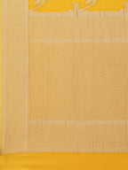 Floral Zari Jaal Crepe Plain Saree