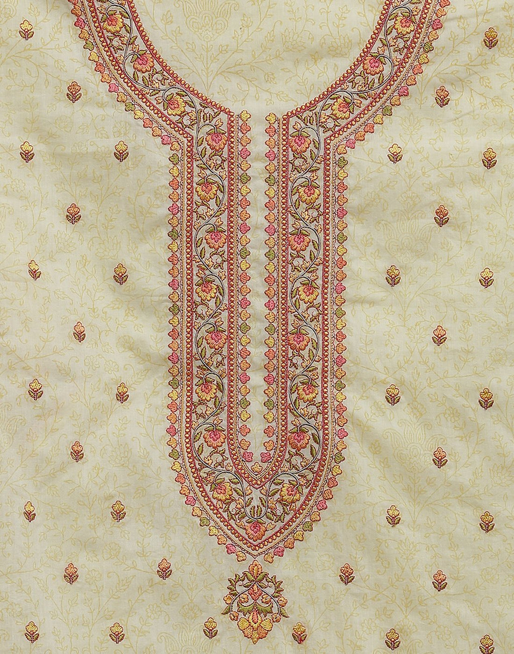 Cotton Printed Embroidered Suit piece