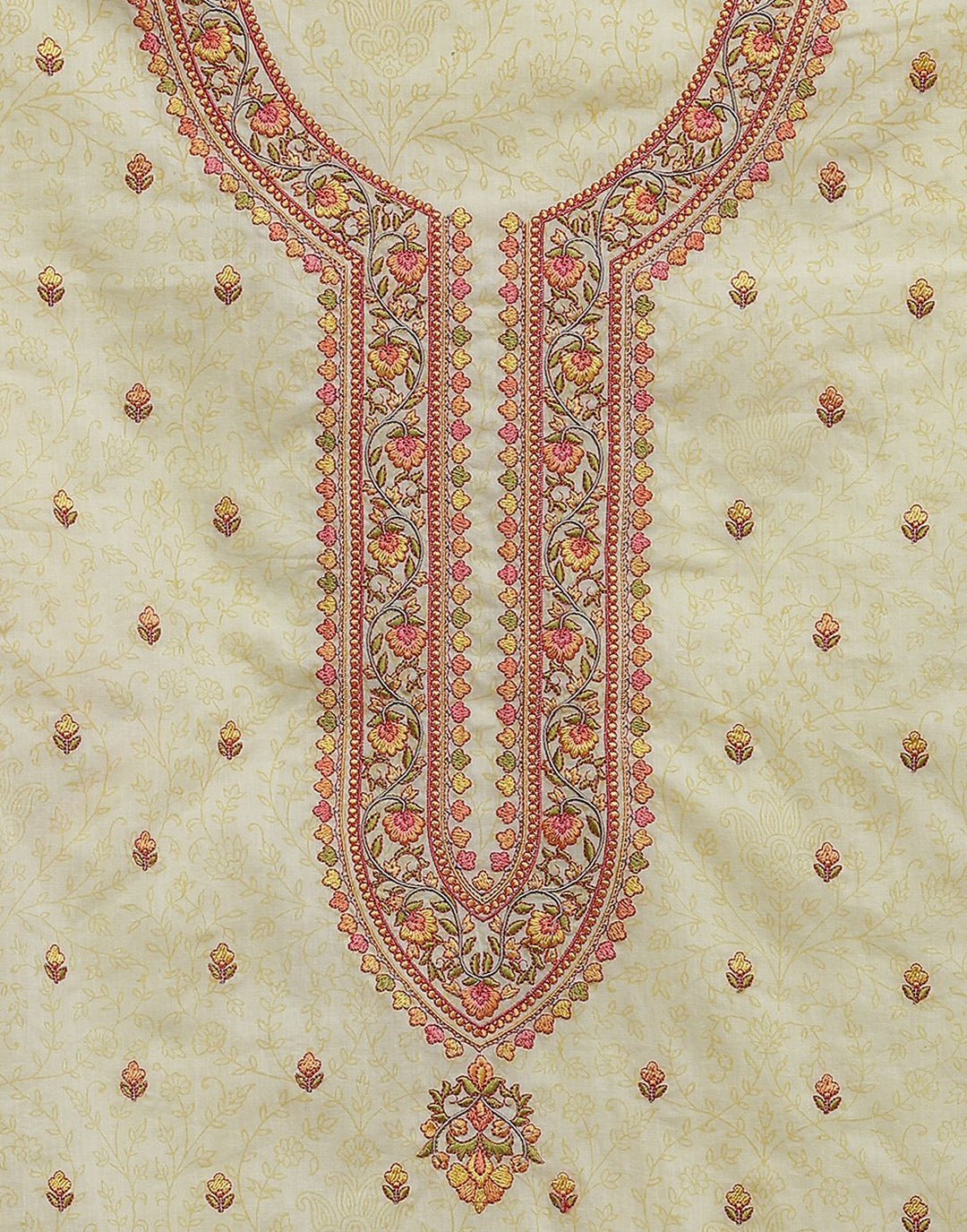 Cotton Printed Embroidered Suit piece