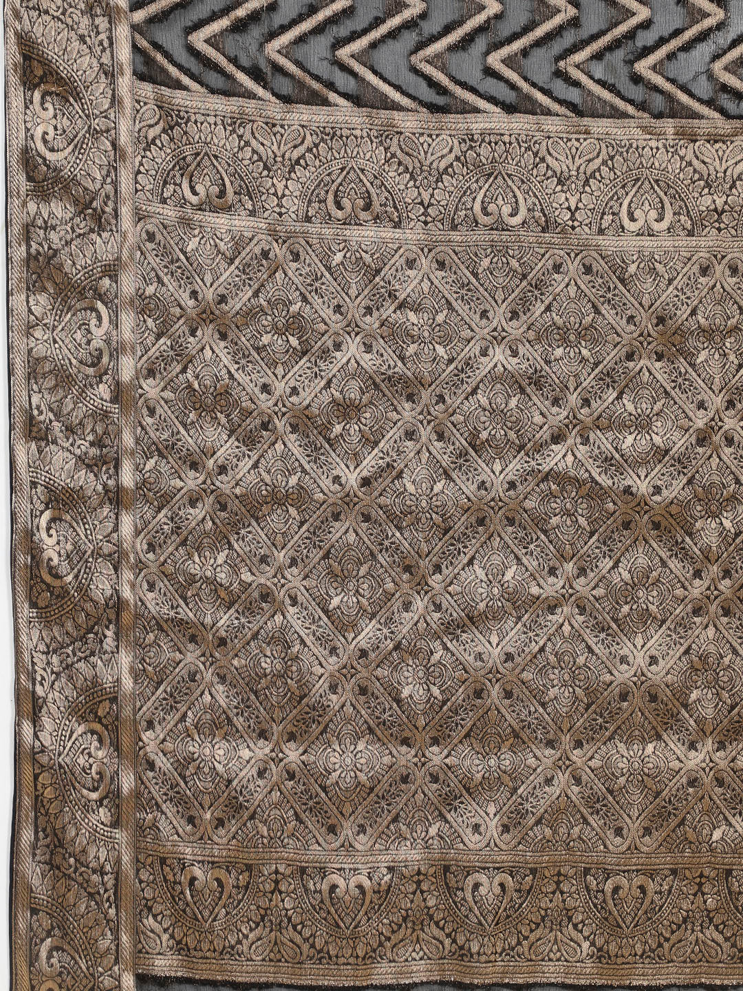 Zari Jaal Woven Chiffon Saree