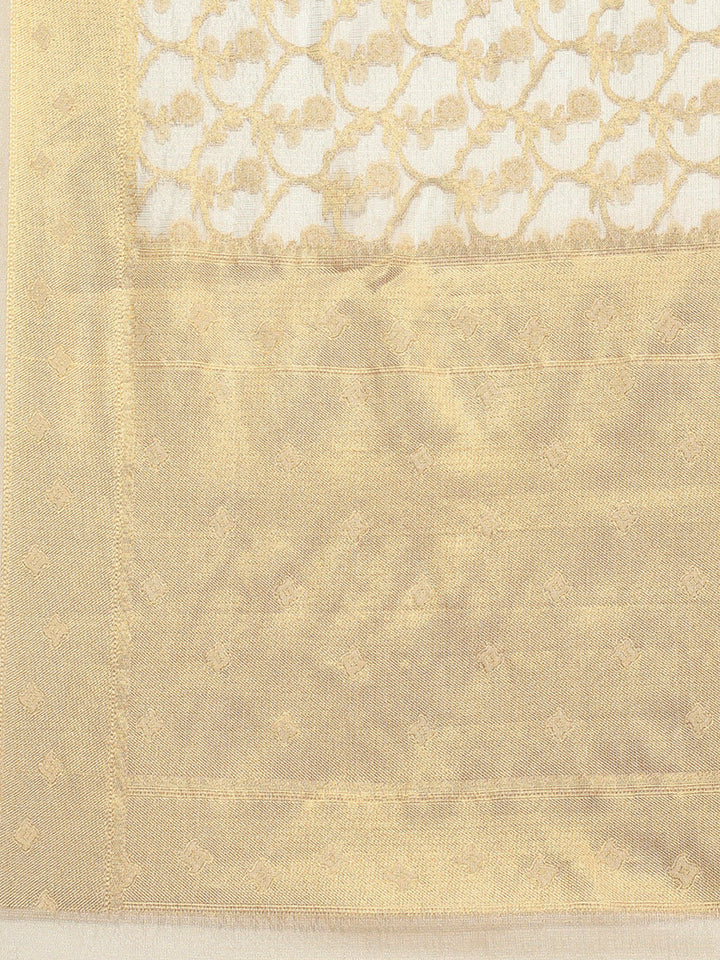Zari Jaal Woven Cotton Saree