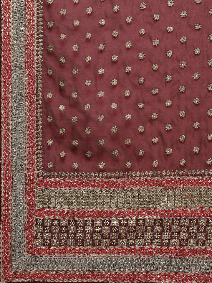 Resham Border Art Georgette Embroidered Saree