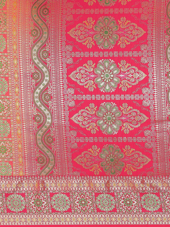 Art Handloom Saree with Zari Border Booti