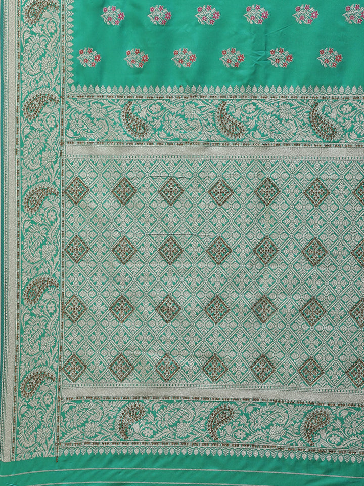Stone Booti Banarasi Woven Saree