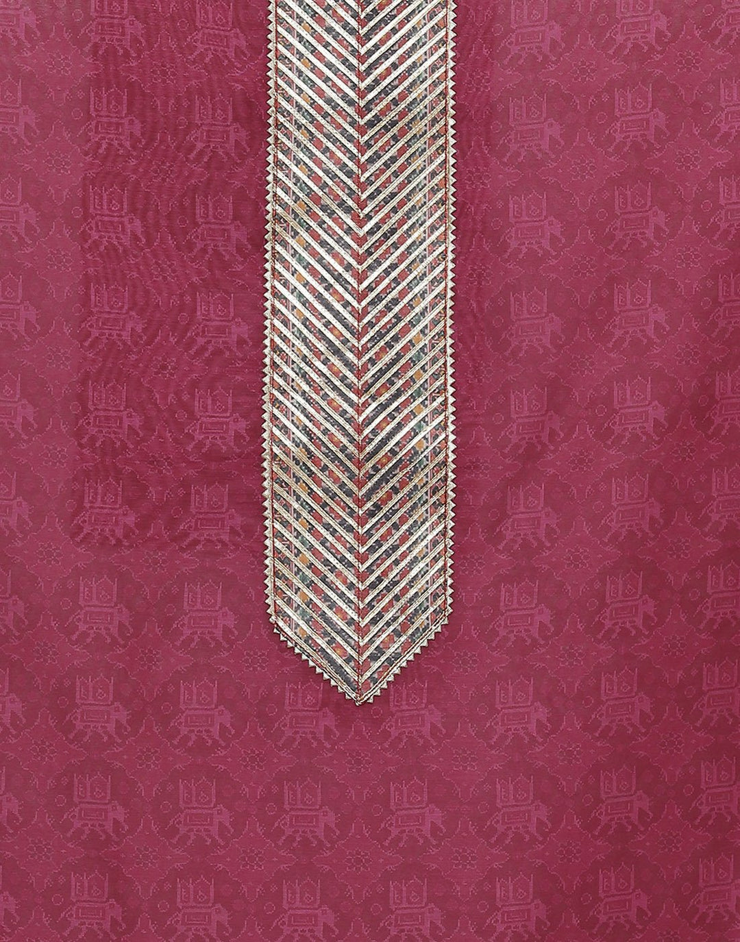 Printed Chanderi Suit Piece