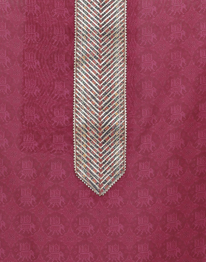 Printed Chanderi Suit Piece