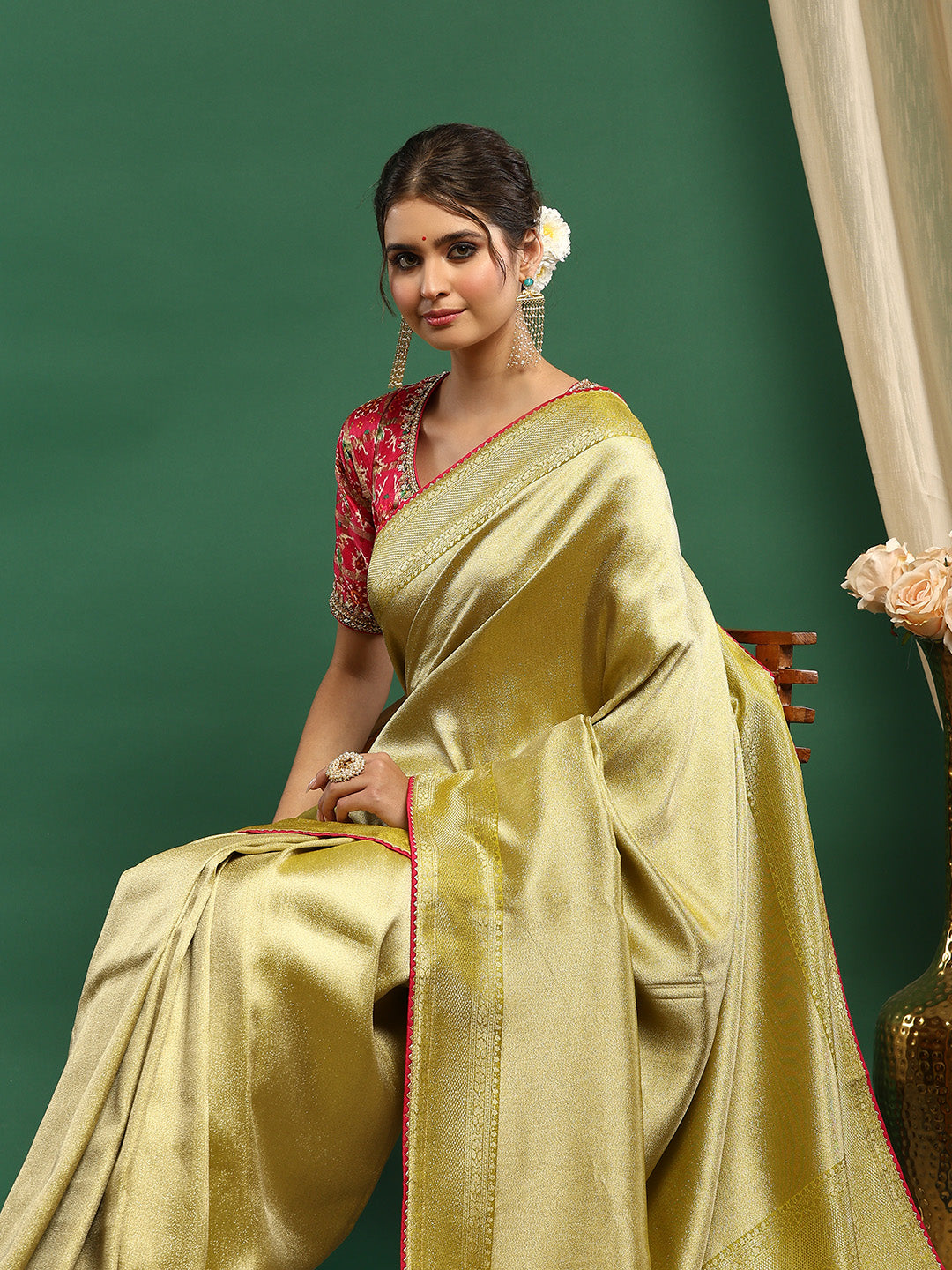 Embroidered Banarasi Saree