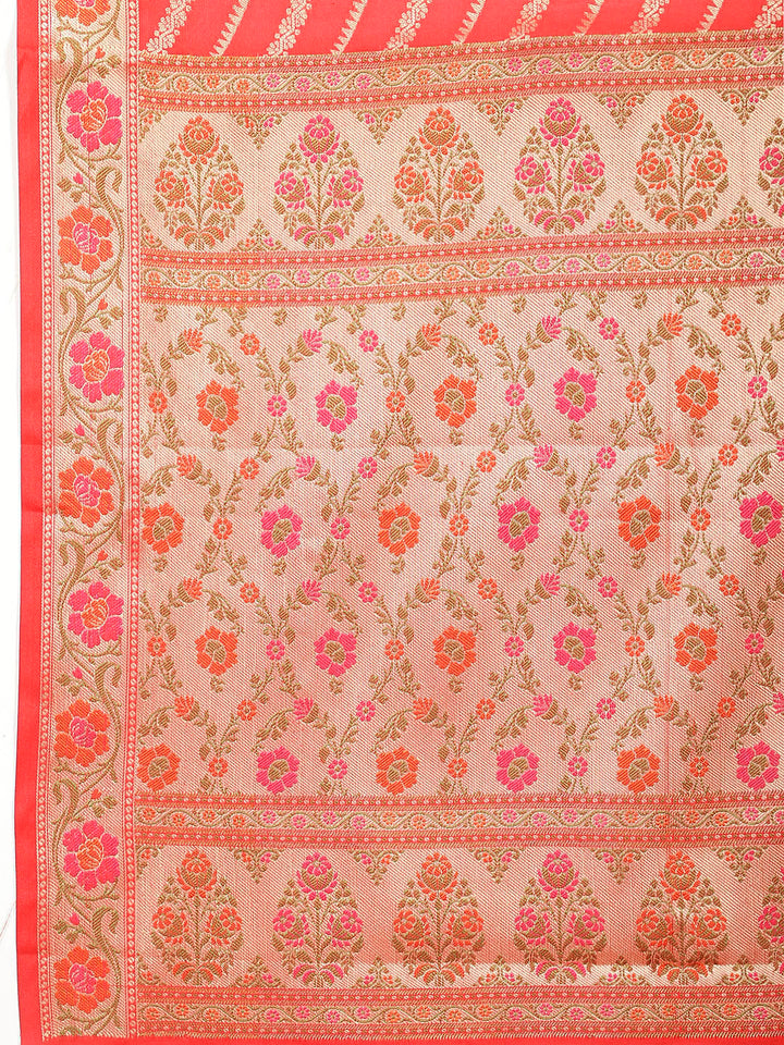 Zari Jaal Woven Cotton Saree