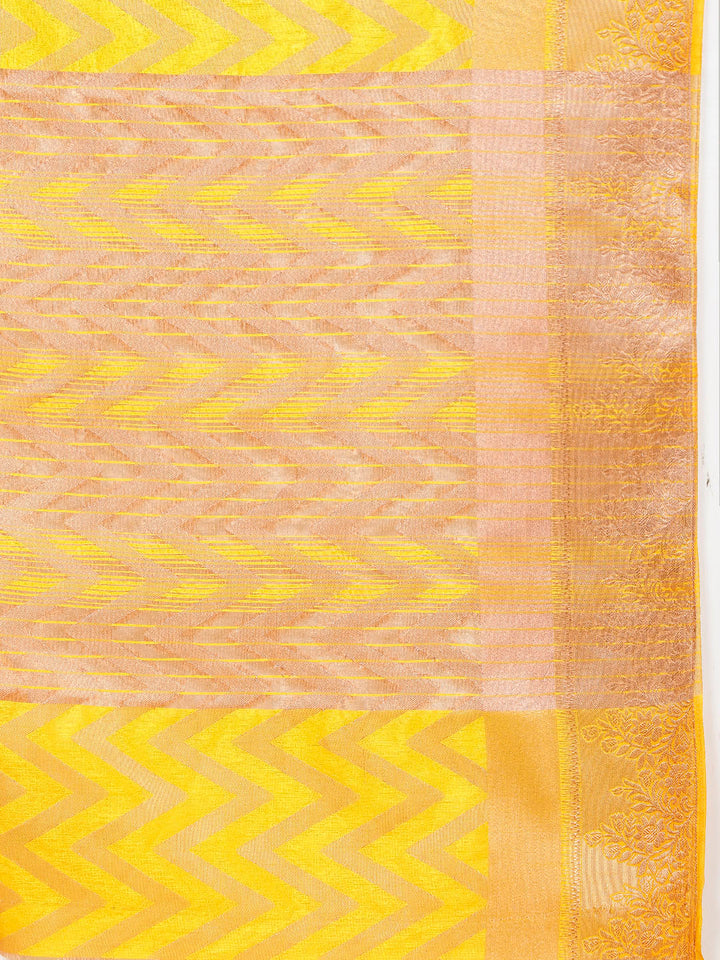 Zari Jaal Woven Handloom Saree