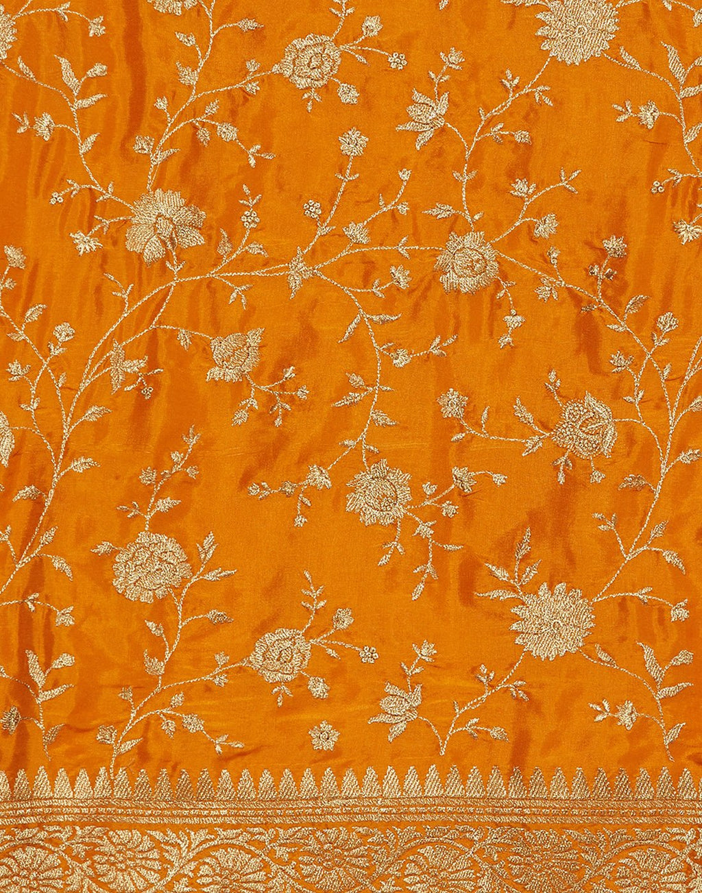 Embroidered Art Handloom Dupion Suit Piece With Chinon Embroidered Dupatta