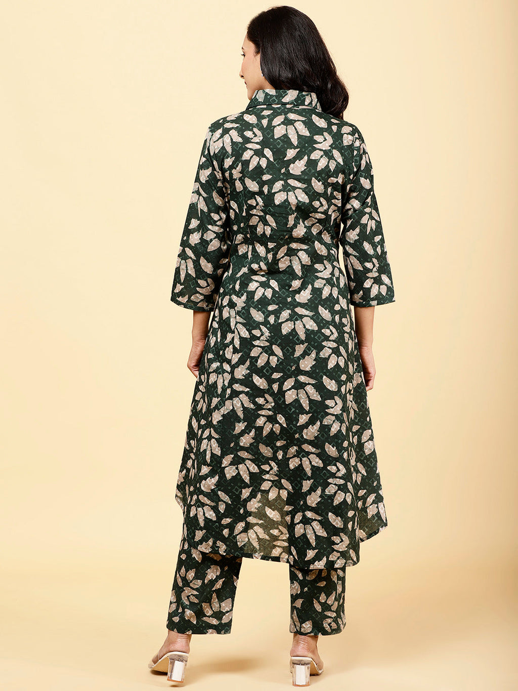 Printed Cotton Kurta With Pants
