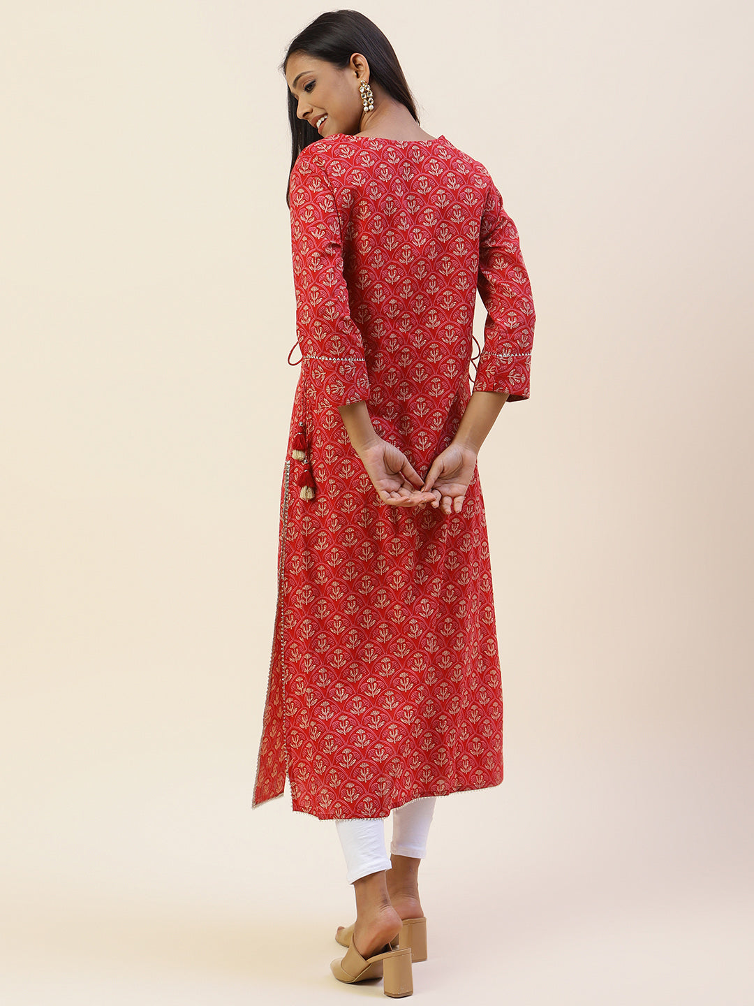 Floral Printed Cotton Kurta