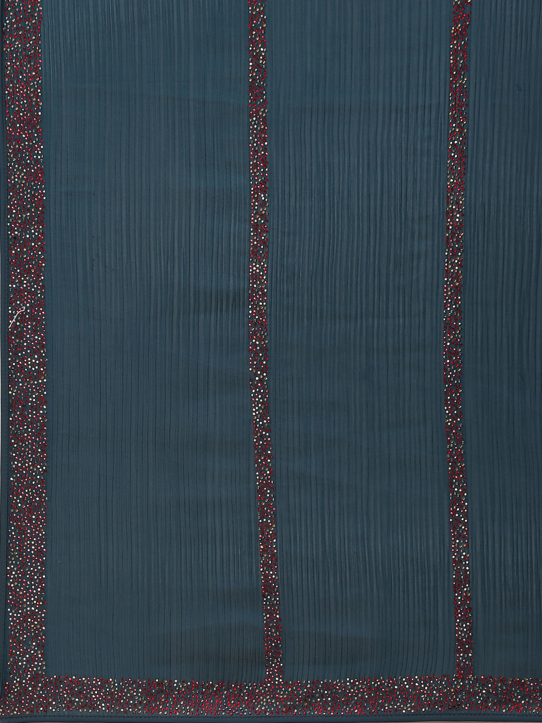 Stone Embroidered Chiffon Saree