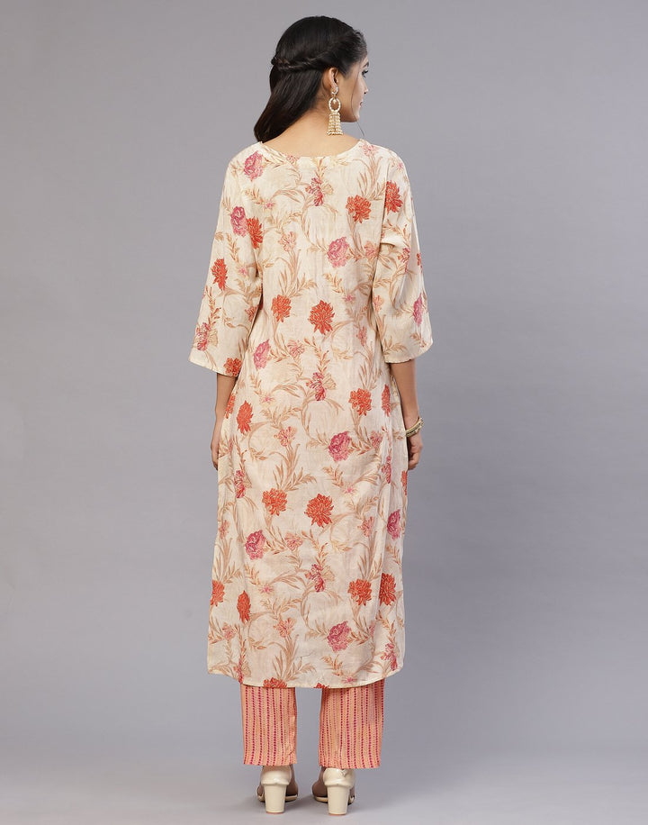Cotton Printed Kurti Pant Set