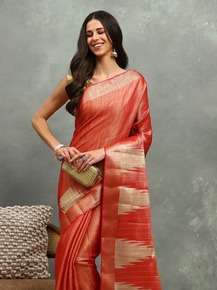 Zaari Border Art Silk Saree