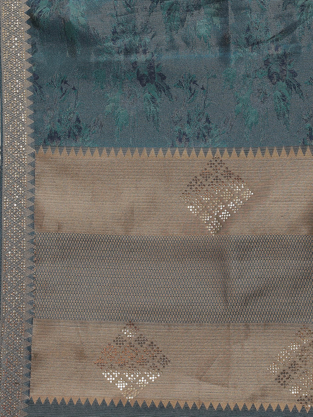 Sequin Embroidered Handloom Woven Saree