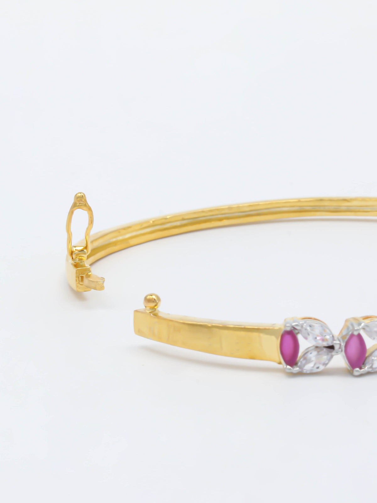Golden Pink Stone Bracelet