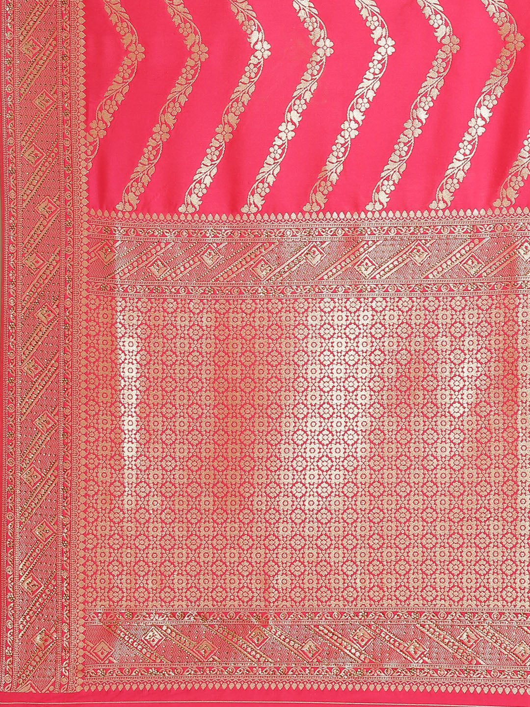 Stone Jaal Banarasi Woven Saree