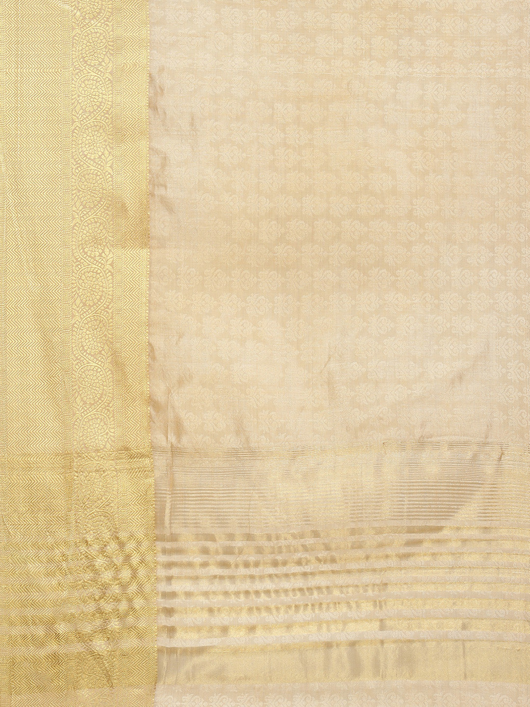 Plain Zari Border Art Handloom Woven Saree