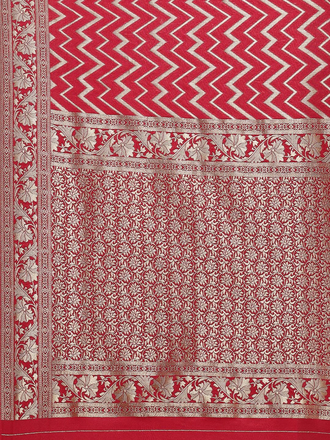 Zari Jaal Art Handloom Woven Saree