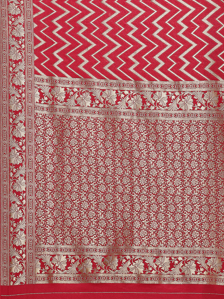 Zari Jaal Art Handloom Woven Saree