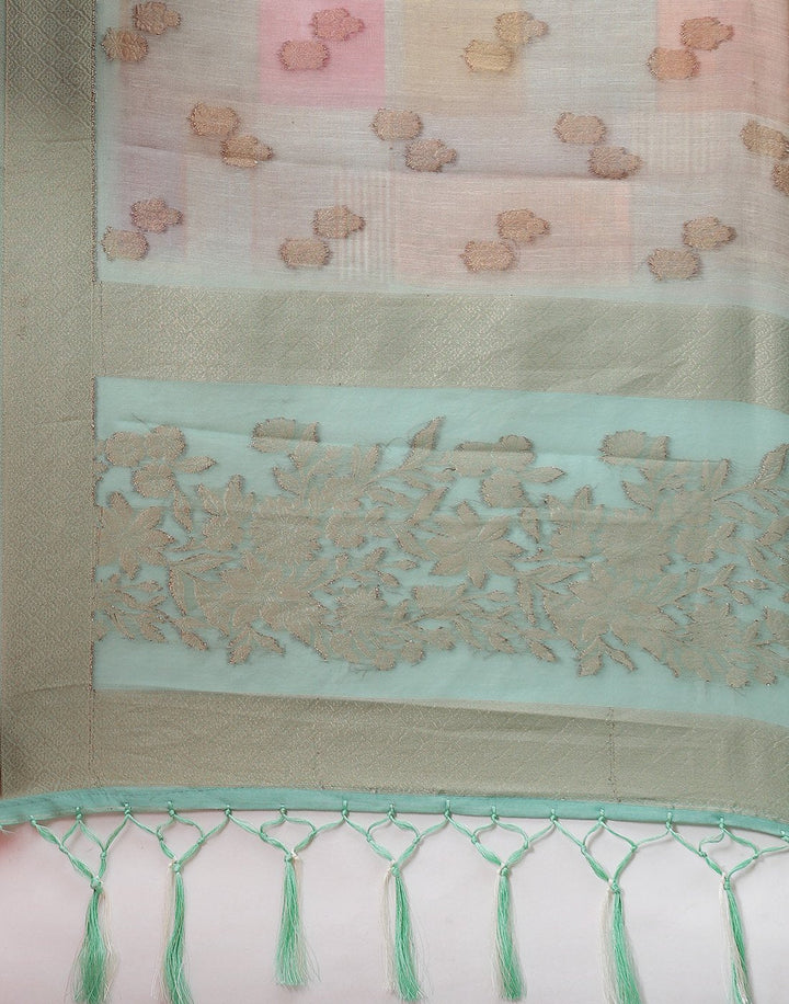 Cotton Tissue Saree with Multi Floral Print